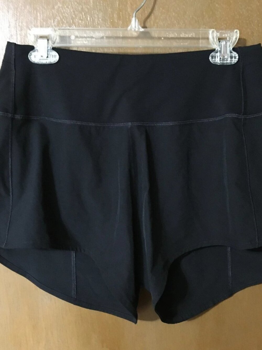 Quince Weightless High Rise Running Shorts Black Lined -Size Medium